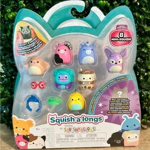 Squish-a-longs by Squishmallows Series 4 8-Pack with Pollyanna and Buna